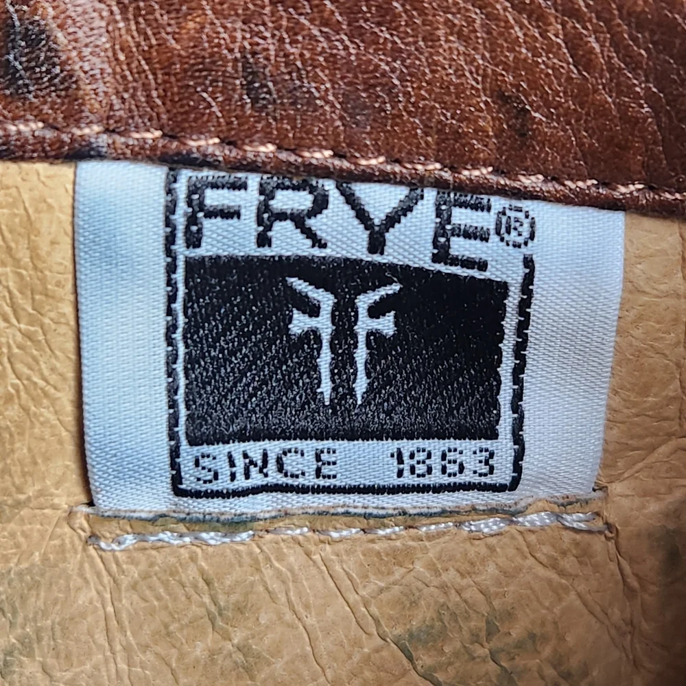 FRYE Women's Phillips Riding Boot Size 7.5 Leather Tall Western Pull On Campus - Picture 9 of 14